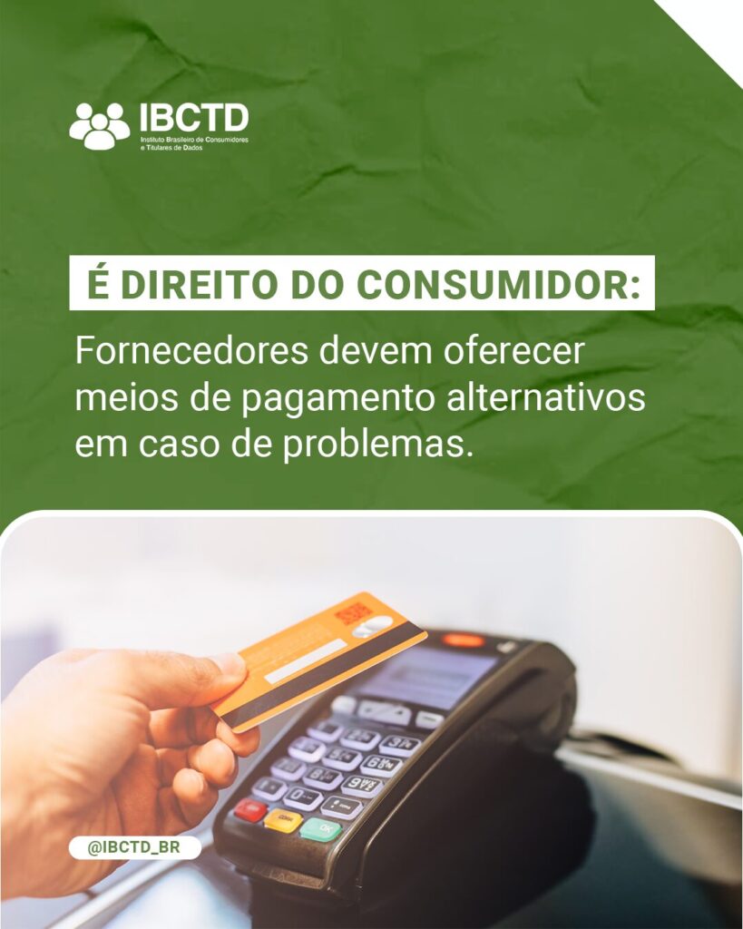 Maneiras alternativas de pagamento